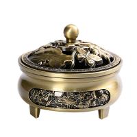 Zinc Alloy Incense Burner, plated, for home and office & durable 