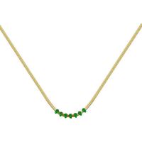 Titan Schmuck Halskette, Titanstahl, goldfarben plattiert, Schlangekette & für Frau & mit Strass, keine, Länge:ca. 16.53 ZollInch, verkauft von PC