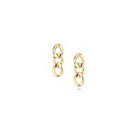 Titanium Steel Earrings, gold color plated, for woman 