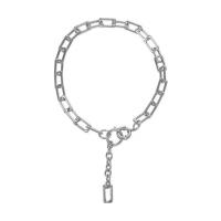Ожерелье цинкового сплава , цинковый сплав, с 5cm наполнитель цепи, плакирован серебром, ювелирные изделия моды & Женский, серебряный, длина:38 см, продается PC