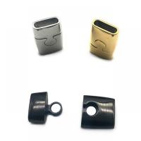 Rechteck Edelstahl Magnetverschluss, 316 Edelstahl, plattiert, keine, 20x13mm, Innendurchmesser:ca. 10mm, verkauft von PC