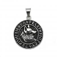Stainless Steel Animal Pendants, 316L Stainless Steel, polished, fashion jewelry & Unisex, 41mm 