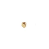 Brass Spacer Bead, Geometrical Pattern, plated, DIY & faceted 
