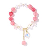 Crystal Bracelets, Flower, fashion jewelry & for woman Approx 6.7 Inch 
