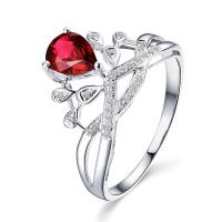 Латунное кольцо с стразами, Латунь, Корона, покрытый платиной, Женский & со стразами, Много цветов для выбора, размер:6-10, продается PC
