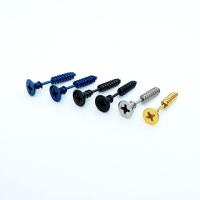 Titanium Steel Earrings, Screw, Vacuum Plating, Unisex 