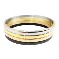 Stainless Steel Bangle, 304 Stainless Steel, Vacuum Plating, for woman 