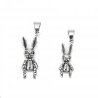 Stainless Steel Animal Pendants, 316L Stainless Steel, Rabbit, fashion jewelry & Unisex original color 