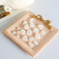 Harz Perlen Schmuck, Unterschiedliche Form zur Auswahl & DIY, weiß, 10PCs/Tasche, verkauft von Tasche