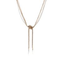 Collar de la aleación del cinc, aleación de zinc, con 7cm extender cadena, chapado en color de plata, Joyería & para mujer, dorado, longitud:42.7 cm, Vendido por UD