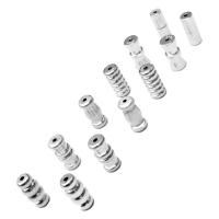 Sterling Silver Screw Clasp, 925 Sterling Silver, polished, DIY silver color, 11mm Approx 1mm 