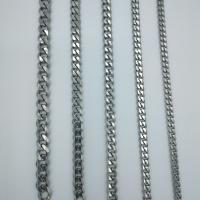 Stainless Steel Curb Chain, 304 Stainless Steel Chain, electrolyzation original color 