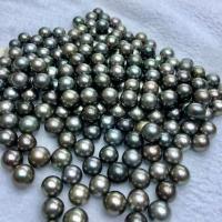 Natural Akoya Cultured Pearl Beads, Akoya Cultured Pearls, DIY black 