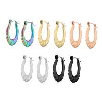 Edelstahl Baumeln Ohrring, 304 Edelstahl, Vakuum-Ionen-Beschichtung, Modeschmuck & für Frau, keine, 16x23x4mm, verkauft von Paar
