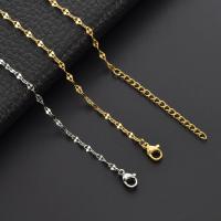 Stainless Steel Jewelry Necklace, 304 Stainless Steel, plated, fashion jewelry & for woman 2.5mm 