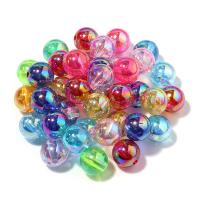 Miracle Acrylic Beads, Round, colorful plated, DIY  mixed colors 