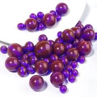 Harz Perlen Schmuck, rund, DIY & verschiedene Größen vorhanden, violett, verkauft von Tasche