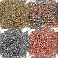Plated CCB Plastic Beads, Copper Coated Plastic, Flat Round, DIY 6mm Approx 1mm 