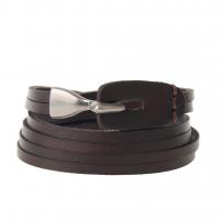 Cowhide Bracelets, with Zinc Alloy, multilayer & Unisex Approx 60 cm 