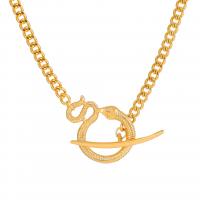 Zinc Alloy Necklace, with 5cm extender chain, Snake, plated, fashion jewelry & for woman cm 
