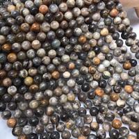 Sonnenstein Perle, rund, poliert, DIY & verschiedene Größen vorhanden, gemischte Farben, verkauft von Strang