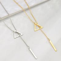 Stainless Steel Jewelry Necklace, 304 Stainless Steel, with 1.97inch extender chain, polished, fashion jewelry & for woman 11.6*13.3mm,20*1.8mm Approx 17.72 Inch 