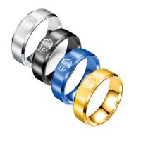 Stainless Steel Finger Ring, 304 Stainless Steel, plated, fashion jewelry & Unisex 8mm 