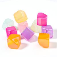 Jelly Style Acrylic Beads, Rhombus, DIY, mixed colors, 13mm Approx 3.6mm 