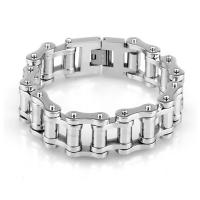 Stainless Steel Chain Bracelets, 316 Stainless Steel, polished, for man & hollow 