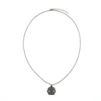 Ожерелье цинкового сплава , цинковый сплав, с 5cm наполнитель цепи, плакированный цветом под старое серебро, Винтаж & Мужский, длина:Приблизительно 60 см, продается PC