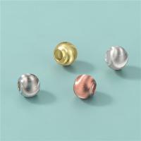 Sterling Silber Spacer Perlen, 925er Sterling Silber, rund, plattiert, DIY & verschiedene Größen vorhanden, keine, verkauft von PC