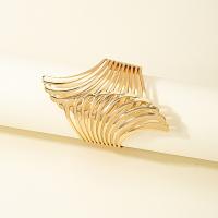 Zinc Alloy Cuff Bangle, gold color plated, fashion jewelry & for woman, Inner Approx 52mm 