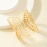Zinc Alloy Cuff Bangle, gold color plated, fashion jewelry & for woman & hollow, Inner Approx 62mm 