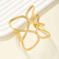 Zinc Alloy Cuff Bangle, gold color plated, fashion jewelry & for woman & hollow, 73mm, Inner Approx 60mm 
