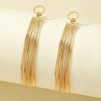 Fashion Fringe Earrings, Zinc Alloy, gold color plated, fashion jewelry & for woman 