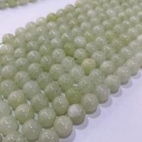 Jade New Mountain Bead, Round, DIY light green Approx 38 cm 
