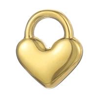 pendentifs de cœur en inox , Acier inoxydable 304, coeur, Placage galvanique, unisexe, plus de couleurs à choisir Environ Vendu par sac