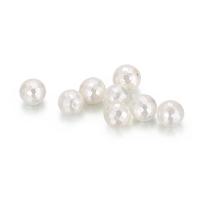 Perles en coquille naturel, Rond, DIY & facettes, blanc, 8mm, Environ Vendu par sac