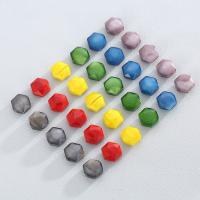 Perles de verre mat, hexagone, DIY & facettes, plus de couleurs à choisir, 14mm, Environ Vendu par sac