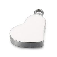 pendentifs de cœur en inox , Acier inoxydable 304, coeur, Placage galvanique, unisexe, plus de couleurs à choisir Vendu par PC