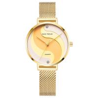 Women Wrist Watch, Zinc Alloy, with Glass & 304 Stainless Steel, Japanese movement, Life water resistant & fashion jewelry & for woman & with rhinestone Approx 8.27 Inch 
