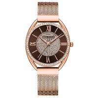 Women Wrist Watch, Zinc Alloy, with Glass & 304 Stainless Steel, Japanese movement, Life water resistant & fashion jewelry & for woman & with rhinestone Approx 7.28 Inch 
