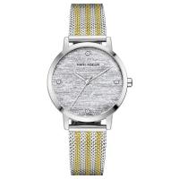 Bracelets de montre pour femmes, alliage de zinc, avec verre & Acier inoxydable 304, mouvement japonais, Résistant à l’eau de vie & bijoux de mode, plus de couleurs à choisir Environ 8.54 pouce, Vendu par PC