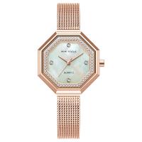 Women Wrist Watch, Zinc Alloy, with Glass & 304 Stainless Steel, Japanese movement, Life water resistant & fashion jewelry & for woman & with rhinestone Approx 7.68 Inch 