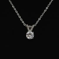 Rhinestone Stainless Steel Pendants, 316L Stainless Steel, with Moissanite, fashion jewelry & for woman, original color 