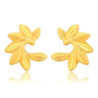 Zinc Alloy Stud Earring, Wheat, gold color plated, fashion jewelry & for woman, golden 
