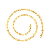 Zinc Alloy Necklace, gold color plated, fashion jewelry & for woman, golden Approx 45 cm 