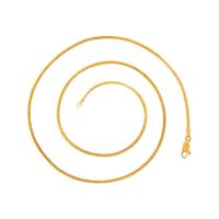 Ожерелье цинкового сплава , цинковый сплав, плакирован золотом, DIY & Женский, Золотой, 1.5mm, длина:Приблизительно 49.7 см, 12ПК/сумка, продается сумка