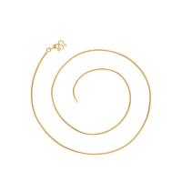Ожерелье цинкового сплава , цинковый сплав, плакирован золотом, DIY & Женский, Золотой, 1mm, длина:Приблизительно 45 см, 12ПК/сумка, продается сумка