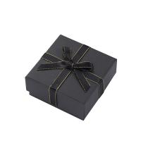 Jewelry Gift Box, Paper, with Sponge & with ribbon bowknot decoration 